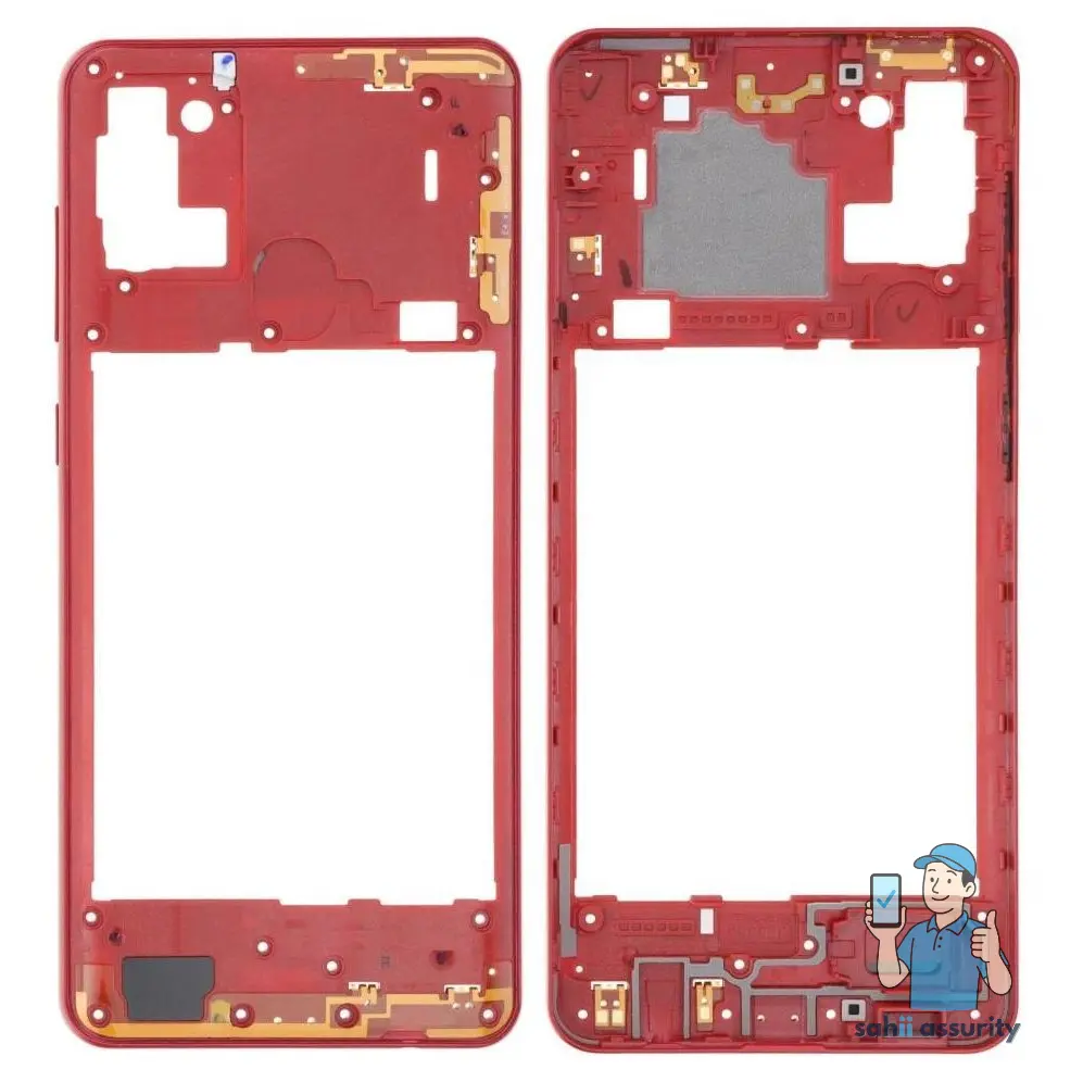 Middle Frame Ring Only for Samsung Galaxy A21s Red